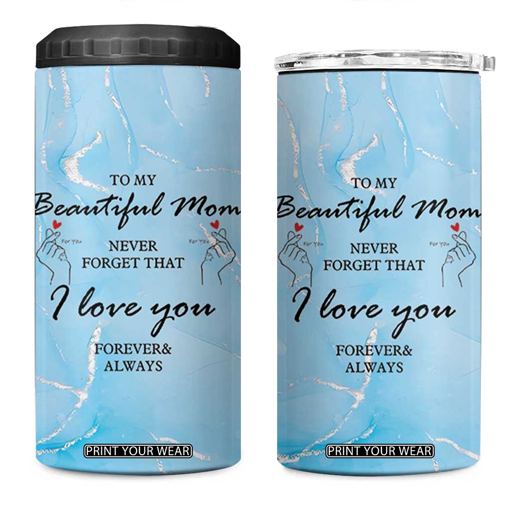 Valentine Gifts For Mom 4 in 1 Can Cooler Tumbler I Love You Mom Mama Momma Gift Ideas TB10 One Size: 16 oz Blue Print Your Wear