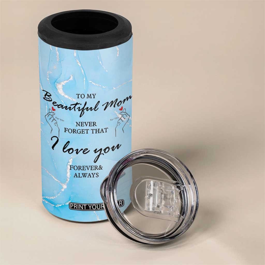 Valentine Gifts For Mom 4 in 1 Can Cooler Tumbler I Love You Mom Mama Momma Gift Ideas TB10 Print Your Wear