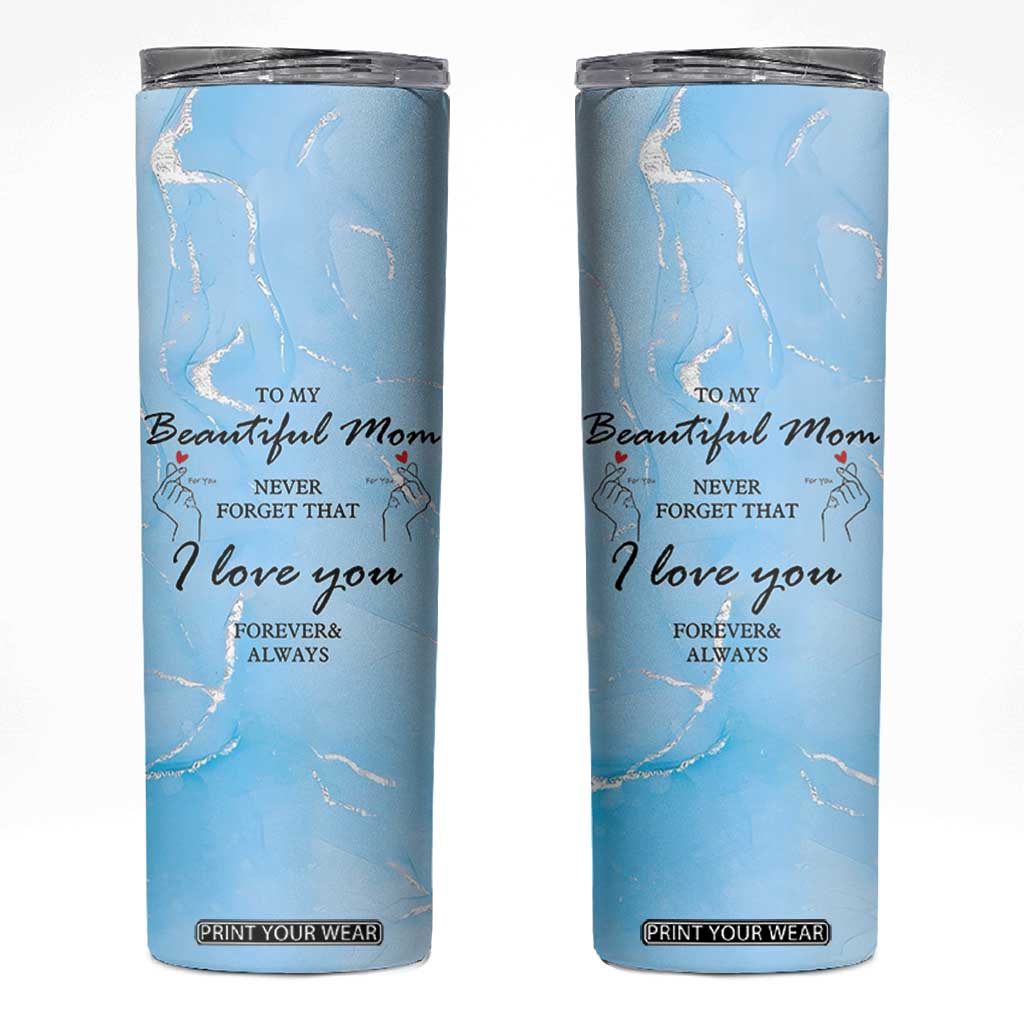 Valentine Gifts For Mom Skinny Tumbler I Love You Mom Mama Momma Gift Ideas TB10 Blue Print Your Wear