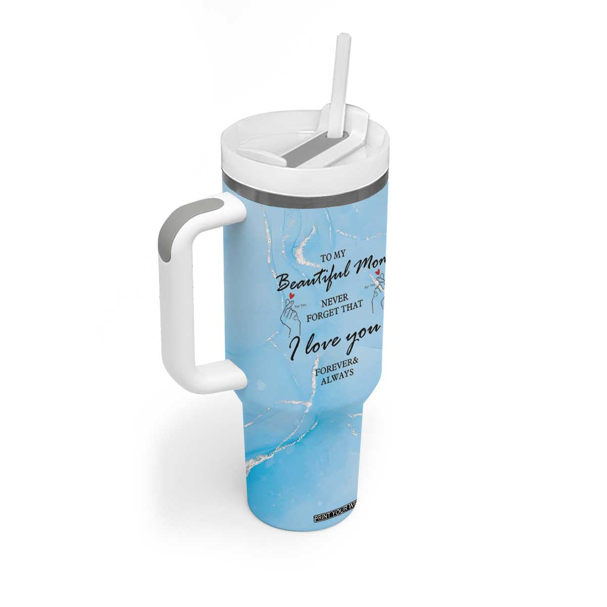 Valentine Gifts For Mom Tumbler With Handle I Love You Mom Mama Momma Gift Ideas TB10 Print Your Wear