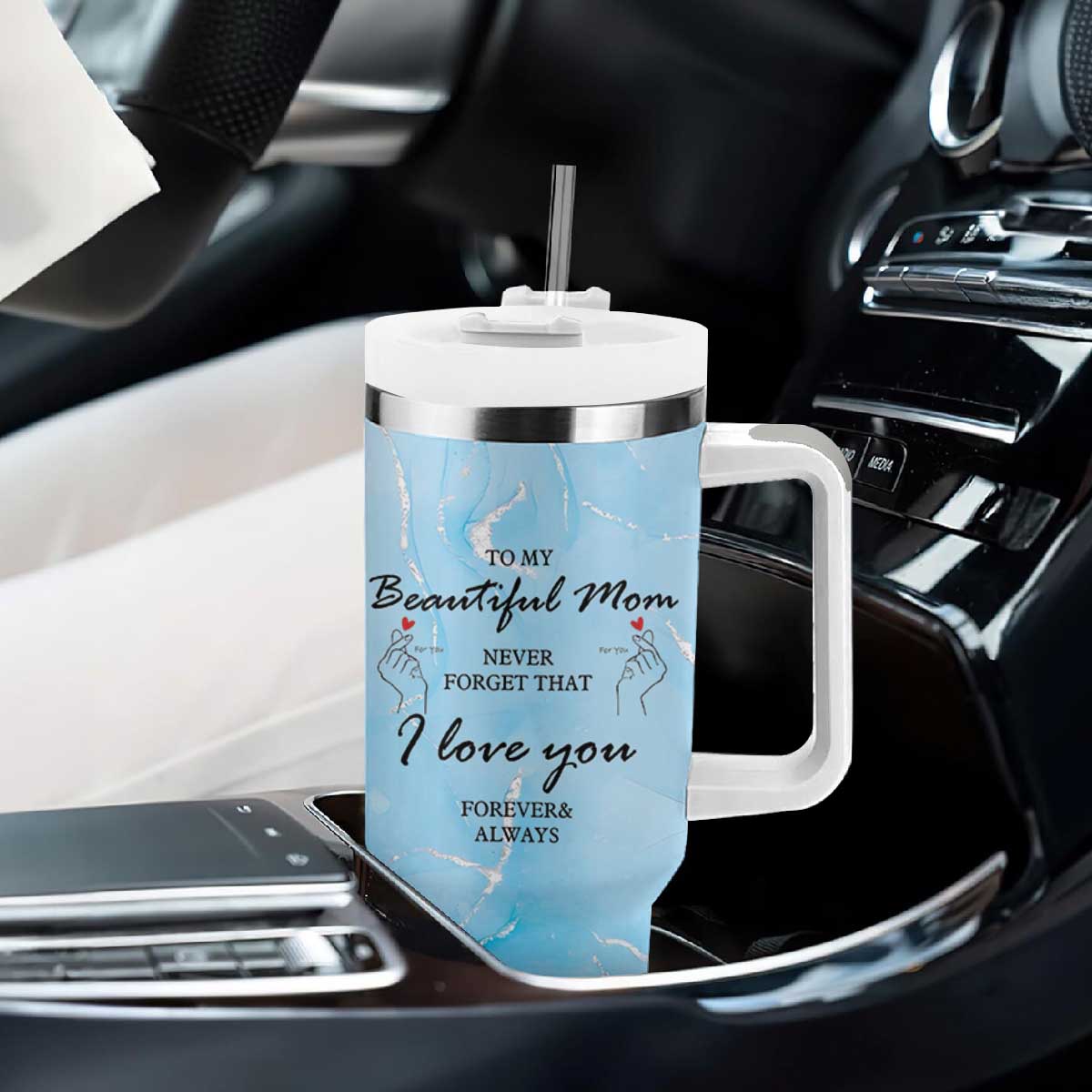 Valentine Gifts For Mom Tumbler With Handle I Love You Mom Mama Momma Gift Ideas TB10 Print Your Wear