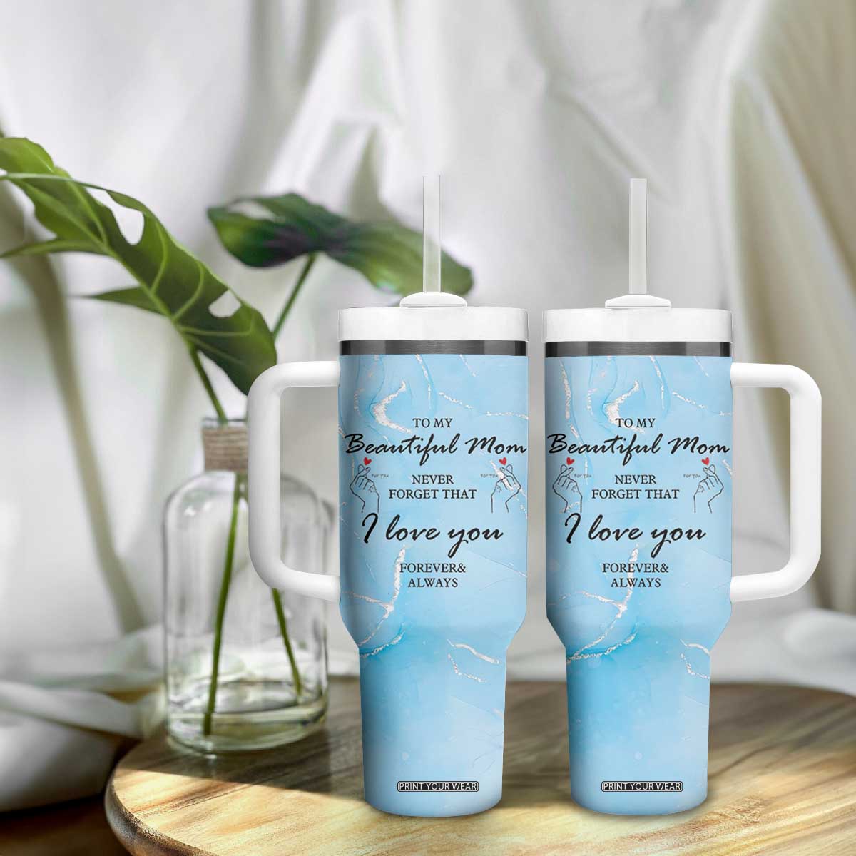 Valentine Gifts For Mom Tumbler With Handle I Love You Mom Mama Momma Gift Ideas TB10 Print Your Wear
