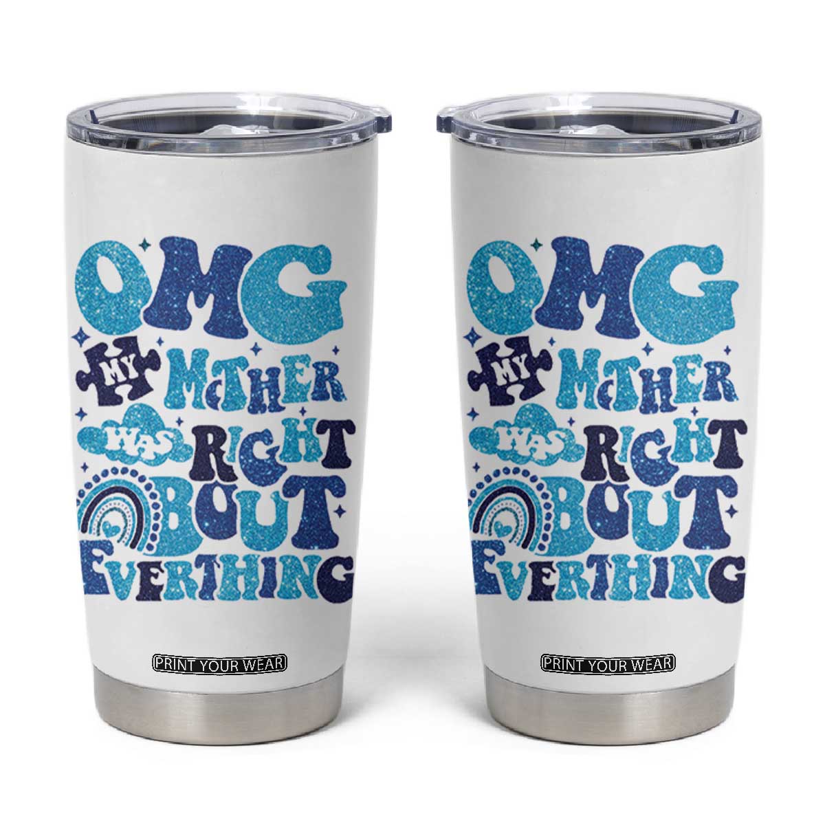 Funny Gifts For Mom Tumbler Cup Mommy Mama Momma Gift Ideas Mothers Day Gifts TB10 White Print Your Wear