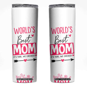 Mom Gifts Skinny Tumbler from Daughter Son Funny Birthday Mothers Day Gift TB10 White Print Your Wear