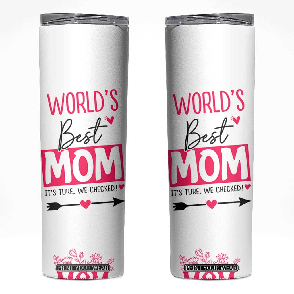 Mom Gifts Skinny Tumbler from Daughter Son Funny Birthday Mothers Day Gift TB10 White Print Your Wear