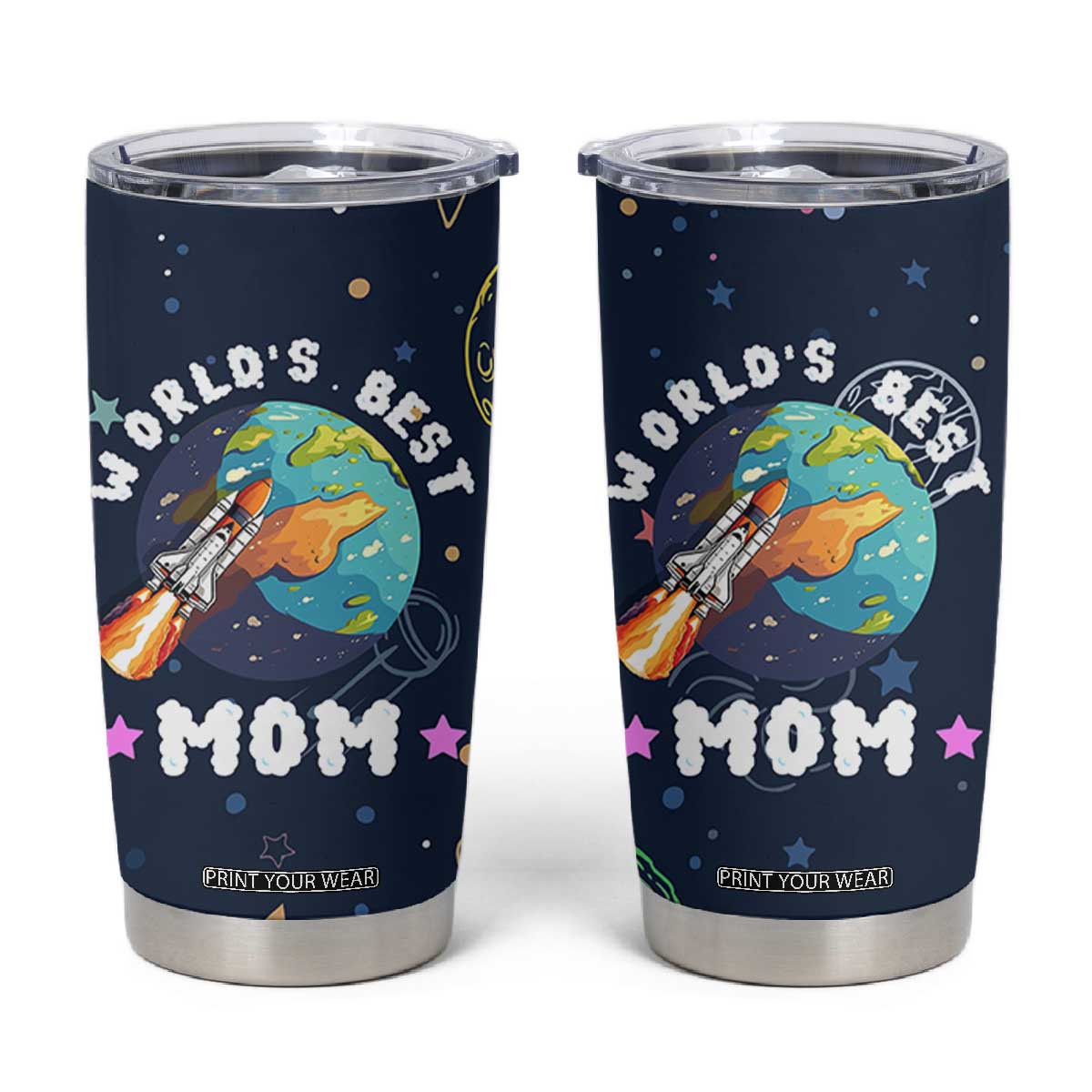Best Mom Gifts Tumbler Cup Cute Mother Day Gift For Mom From Daughter Son TB10 Navy Print Your Wear