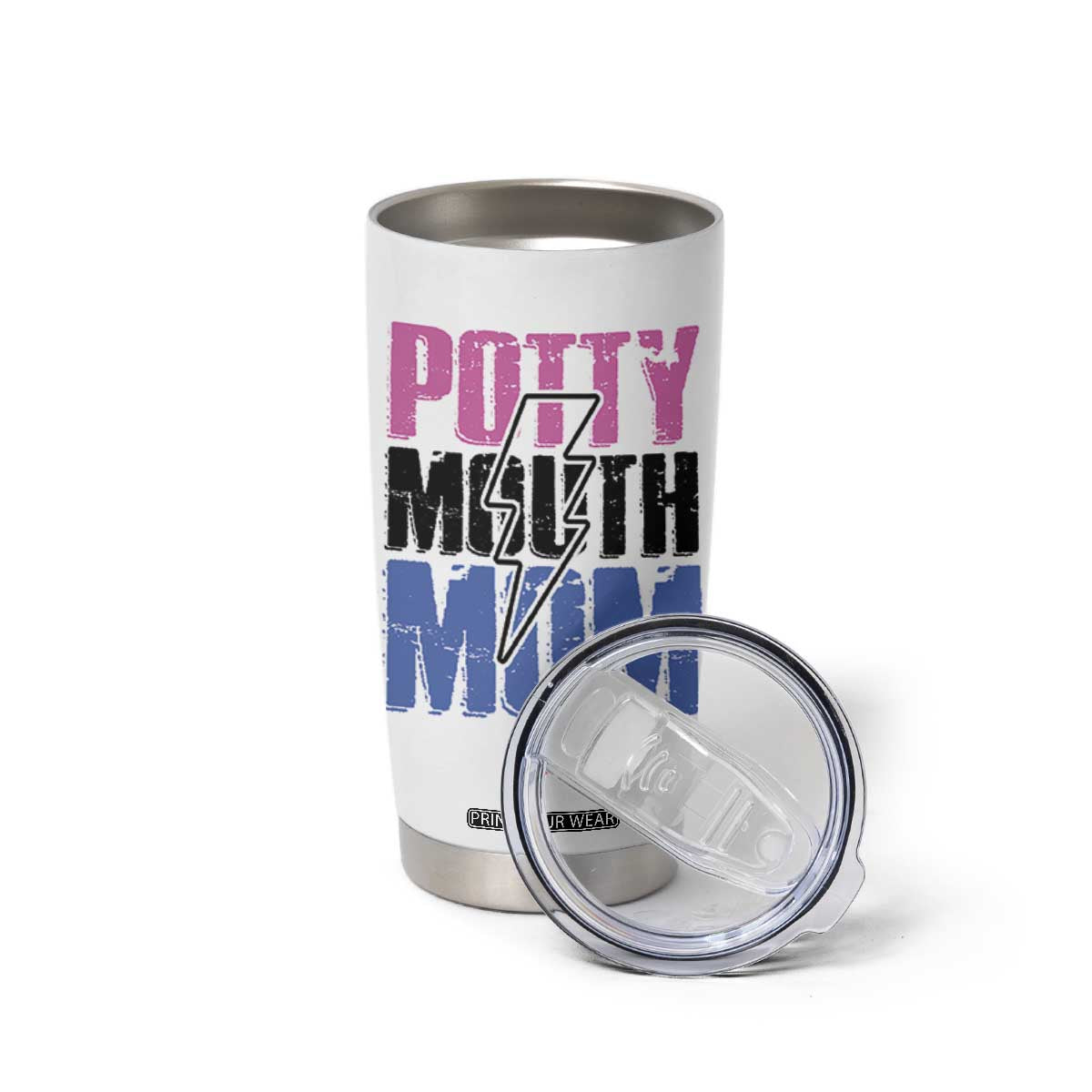 Funny Mom Birthday Gift Tumbler Cup Potty Mouth Mom Valentines Mothers Day Present TB10 Print Your Wear