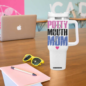 Funny Mom Birthday Gift Tumbler With Handle Potty Mouth Mom Valentines Mothers Day Present TB10 Print Your Wear