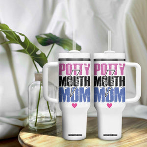 Funny Mom Birthday Gift Tumbler With Handle Potty Mouth Mom Valentines Mothers Day Present TB10 Print Your Wear