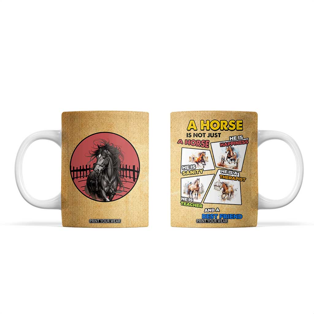 Horse Lovers Coffee Mug Inspiration Equestrian Girls Cowgirl Gifts TB10 Brown Print Your Wear