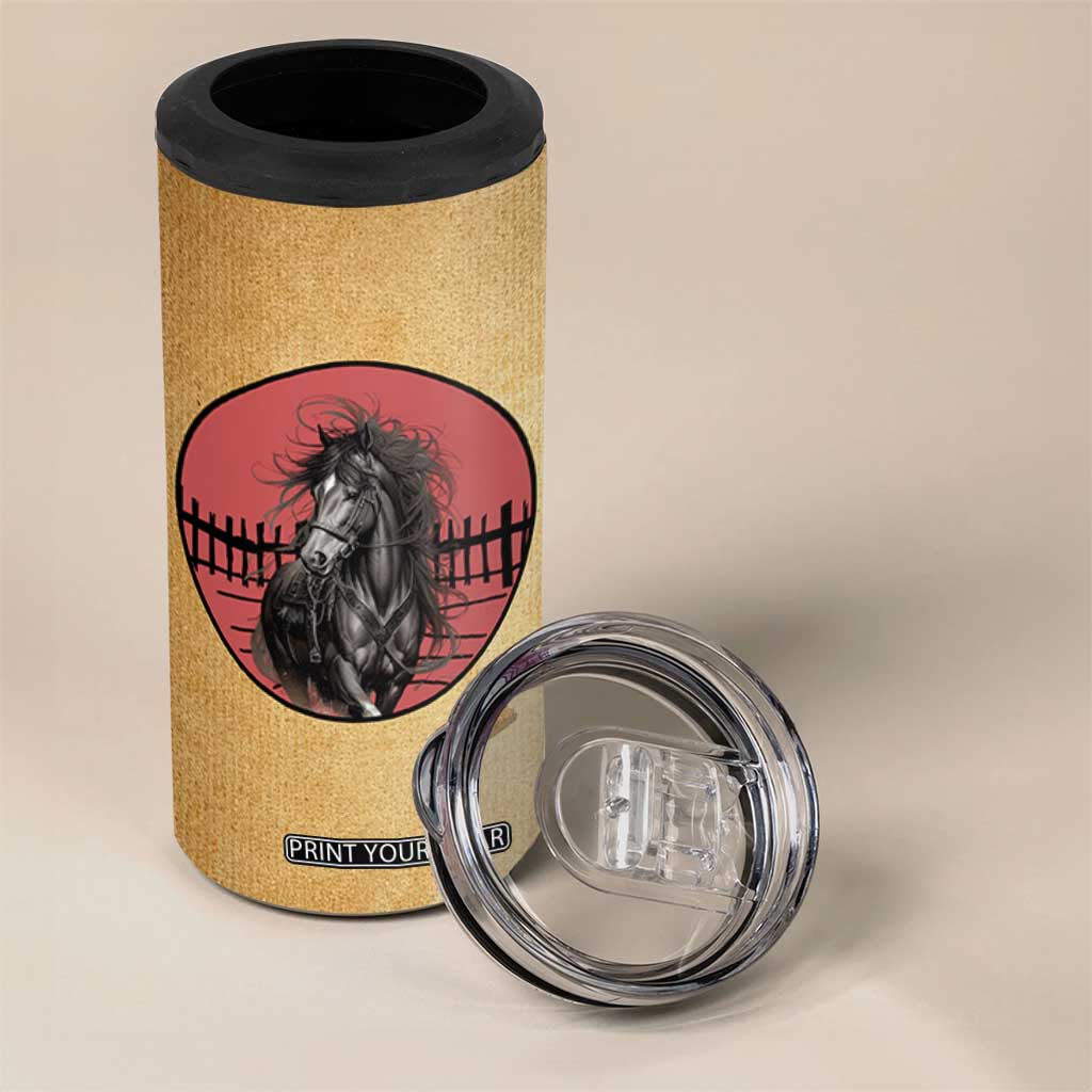 Horse Lovers 4 in 1 Can Cooler Tumbler Inspiration Equestrian Girls Cowgirl Gifts TB10 Print Your Wear