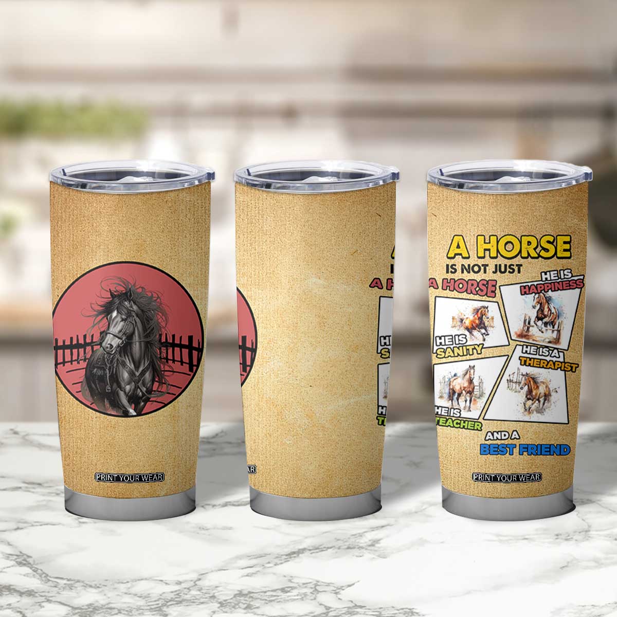 Horse Lovers Tumbler Cup Inspiration Equestrian Girls Cowgirl Gifts TB10 Print Your Wear