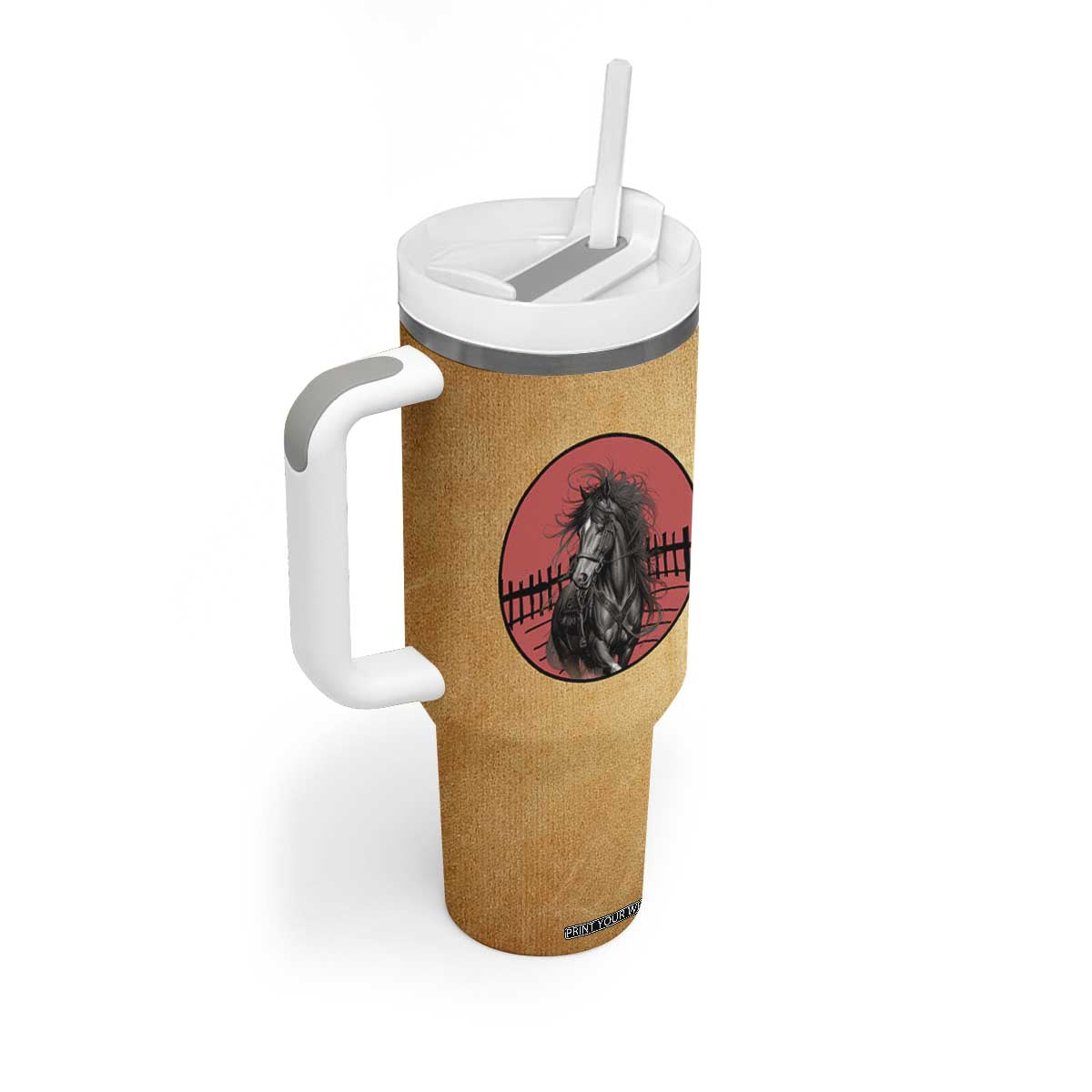 Horse Lovers Tumbler With Handle Inspiration Equestrian Girls Cowgirl Gifts TB10 Print Your Wear