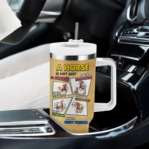 Horse Lovers Tumbler With Handle Inspiration Equestrian Girls Cowgirl Gifts TB10 Print Your Wear