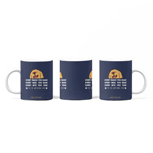 Funny Dog Lover Coffee Mug Retro Peeking Dog Every Snack You Make Fun Pet Humor TB10 Print Your Wear