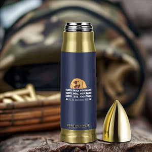 Funny Dog Lover Bullet Tumbler Retro Peeking Dog Every Snack You Make Fun Pet Humor TB10 Print Your Wear