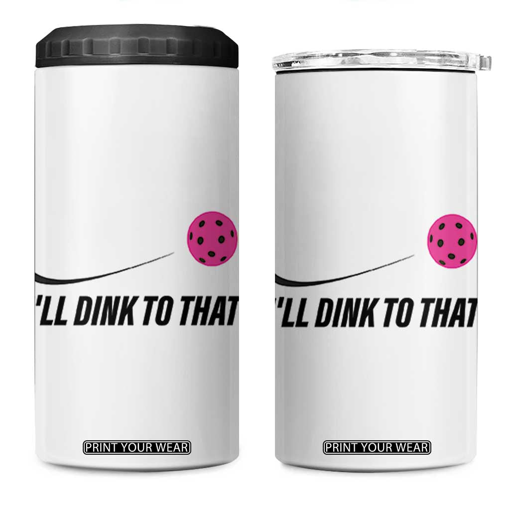 Pickleball Gifts For Women 4 in 1 Can Cooler Tumbler Dink Responsibly Pickle Ball Lovers Player Coach TB10 One Size: 16 oz White Print Your Wear
