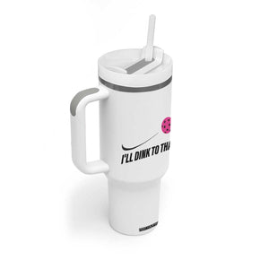 Pickleball Gifts For Women Tumbler With Handle Dink Responsibly Pickle Ball Lovers Player Coach TB10 Print Your Wear