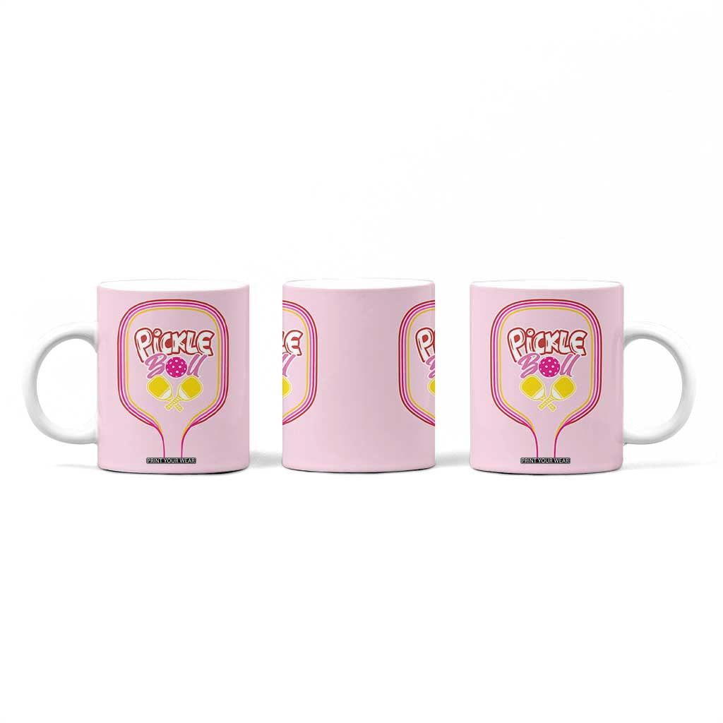 Pickleball Gifts For Women Coffee Mug Womens Pink Pickle Ball Lovers Player Coach TB10 Print Your Wear
