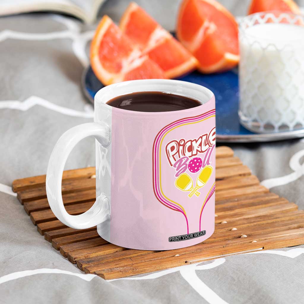 Pickleball Gifts For Women Coffee Mug Womens Pink Pickle Ball Lovers Player Coach TB10 Print Your Wear