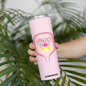 Pickleball Gifts For Women Skinny Tumbler Womens Pink Pickle Ball Lovers Player Coach TB10 Print Your Wear