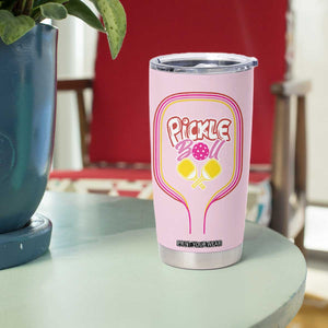 Pickleball Gifts For Women Tumbler Cup Womens Pink Pickle Ball Lovers Player Coach TB10 Print Your Wear