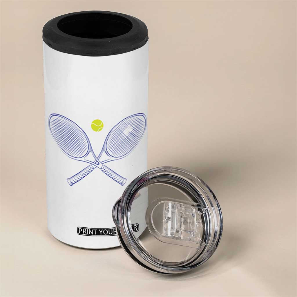 Funny Tennis 4 in 1 Can Cooler Tumbler Tears Of The People I Beat At Tennis TB10 Print Your Wear