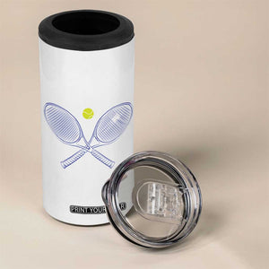 Funny Tennis 4 in 1 Can Cooler Tumbler Tears Of The People I Beat At Tennis TB10 Print Your Wear