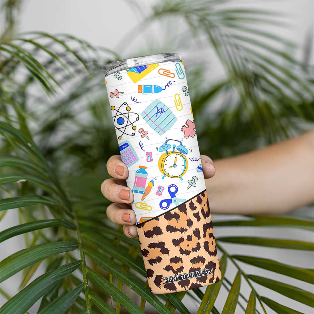 Teacher Skinny Tumbler Teaching Is A Work of Heart Teachers Day Appreciation Gifts TB10 Print Your Wear