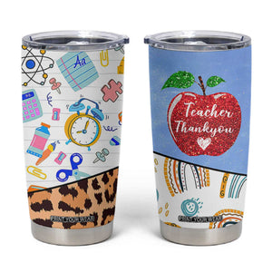 Teacher Tumbler Cup Teaching Is A Work of Heart Teachers Day Appreciation Gifts TB10 White Print Your Wear