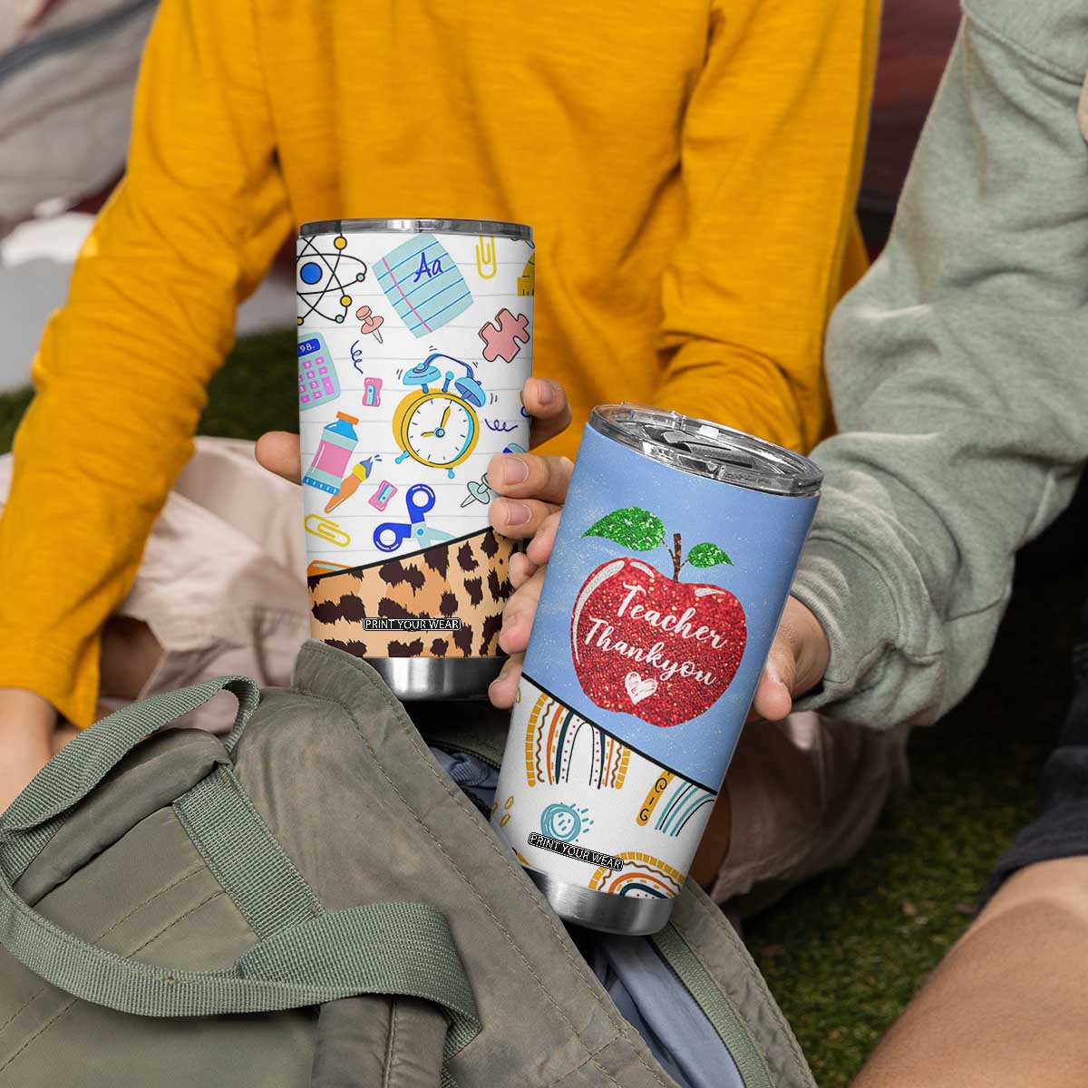 Teacher Tumbler Cup Teaching Is A Work of Heart Teachers Day Appreciation Gifts TB10 Print Your Wear