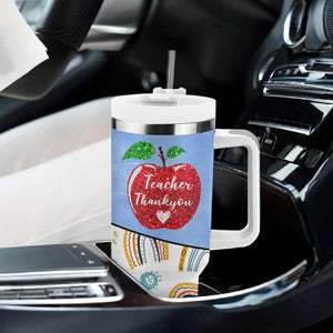 Teacher Tumbler With Handle Teaching Is A Work of Heart Teachers Day Appreciation Gifts TB10 Print Your Wear