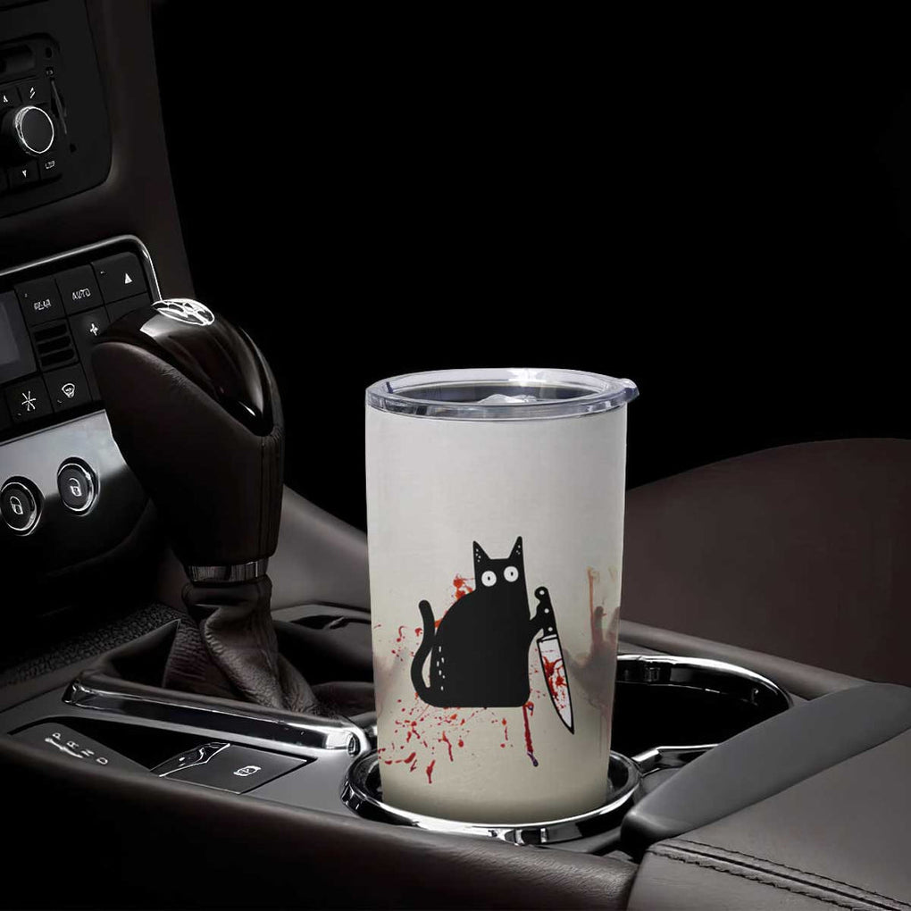 Halloween Cat Lover Gift Tumbler Cup I'll Put You In The Trunk And Help People Look For You Don't Test Me TB10 Print Your Wear