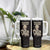 Funny Halloween Iced Coffee Tumbler With Handle Skeleton Drinking Coffee Coffee Caffeine Lover Coffee Brewer Staying Awake TB10 Print Your Wear