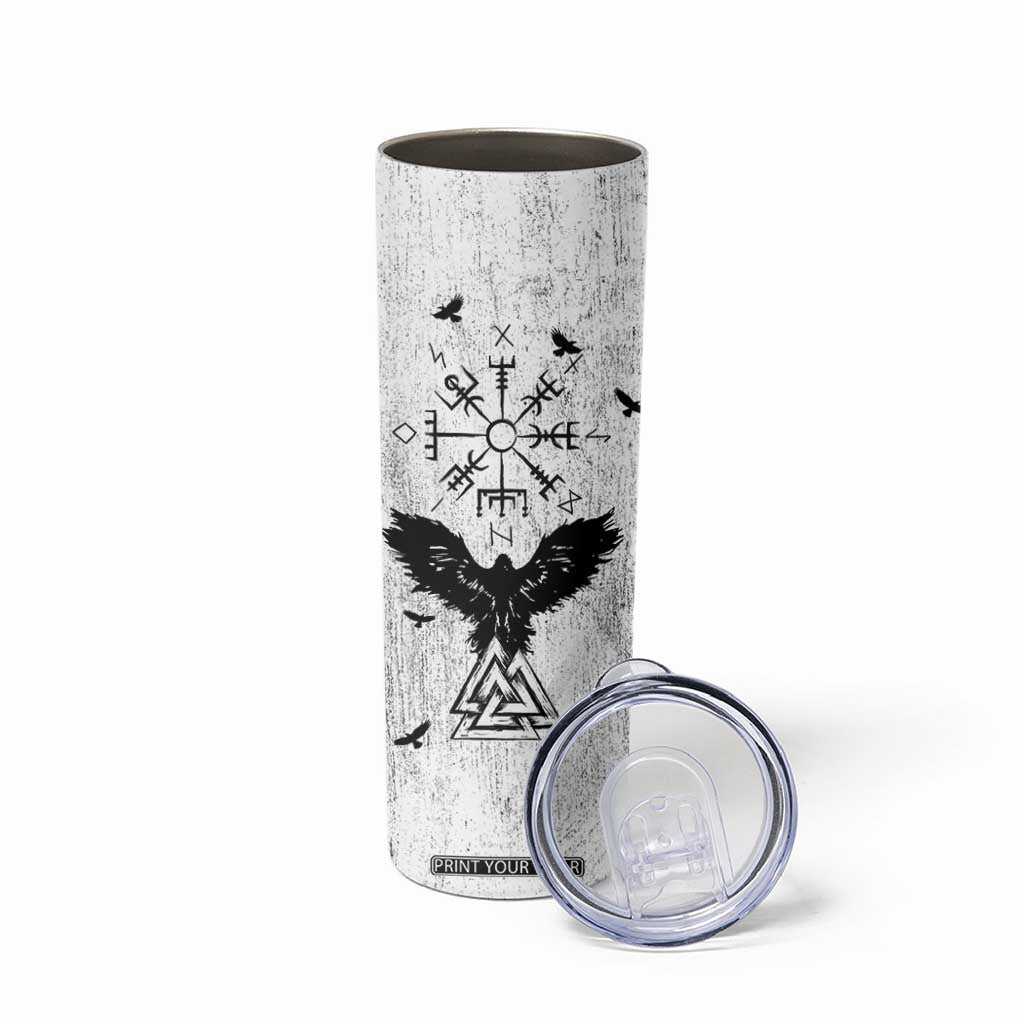 Viking Skinny Tumbler Raven Celtic Gift For Men Dad Son TB10 Print Your Wear