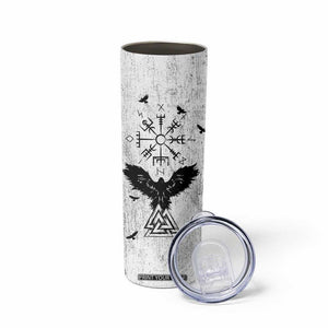Viking Skinny Tumbler Raven Celtic Gift For Men Dad Son TB10 Print Your Wear