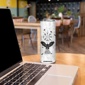 Viking Skinny Tumbler Raven Celtic Gift For Men Dad Son TB10 Print Your Wear
