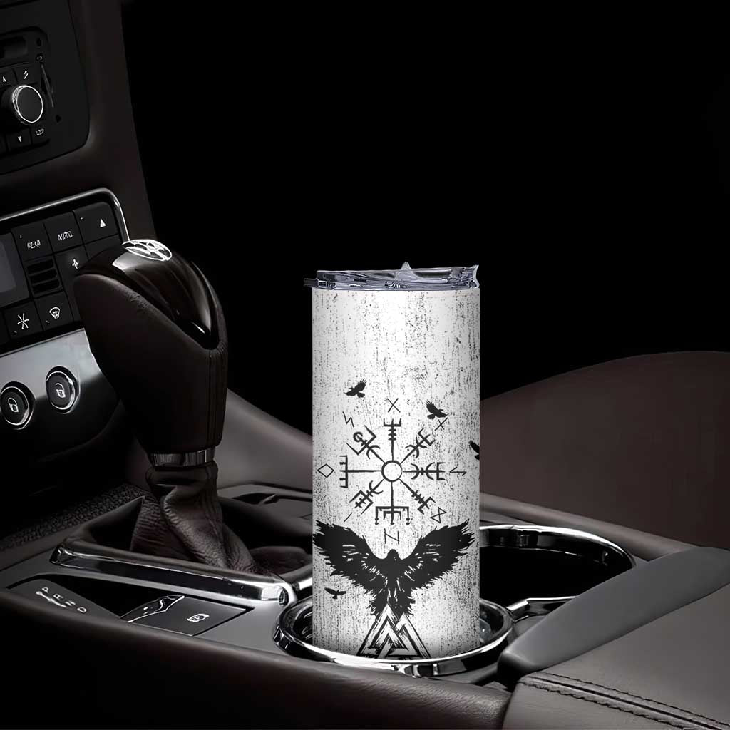 Viking Skinny Tumbler Raven Celtic Gift For Men Dad Son TB10 Print Your Wear