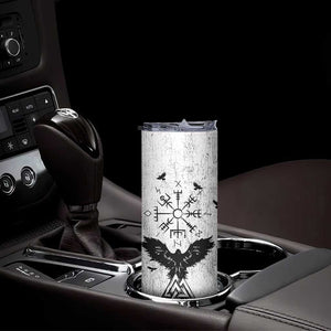 Viking Skinny Tumbler Raven Celtic Gift For Men Dad Son TB10 Print Your Wear