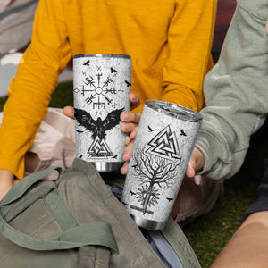 Viking Tumbler Cup Raven Celtic Gift For Men Dad Son TB10 Print Your Wear