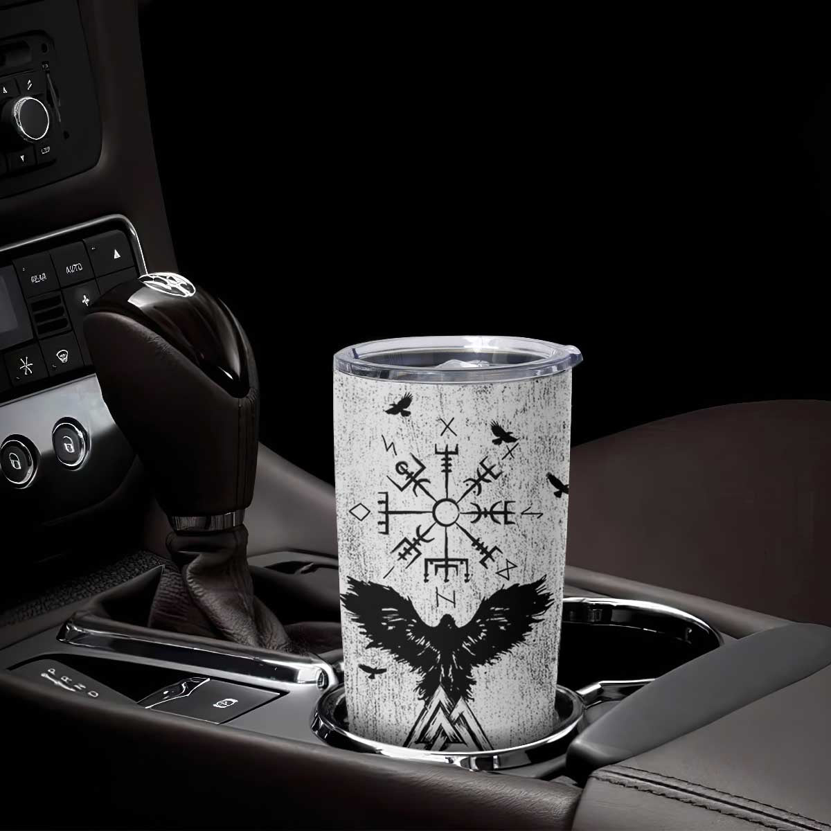 Viking Tumbler Cup Raven Celtic Gift For Men Dad Son TB10 Print Your Wear