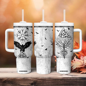Viking Tumbler With Handle Raven Celtic Gift For Men Dad Son TB10 Print Your Wear