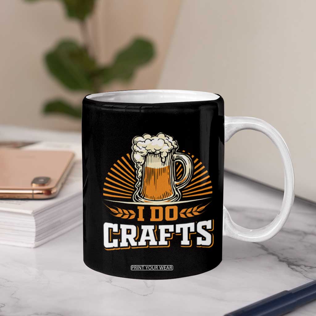 Craft Beer Coffee Mug Vintage I Do Crafts Home Brew American Flag TB10 Print Your Wear