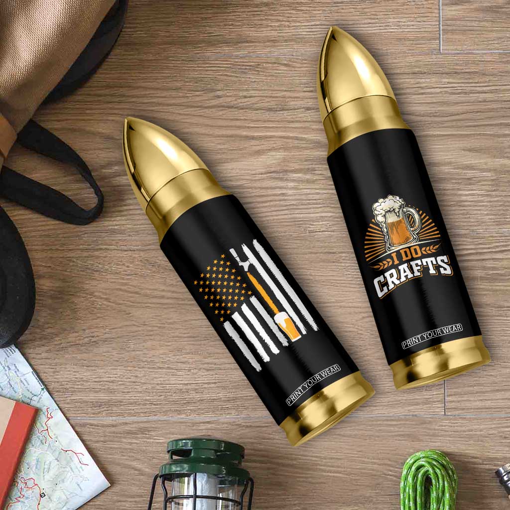 Craft Beer Bullet Tumbler Vintage I Do Crafts Home Brew American Flag TB10 Print Your Wear