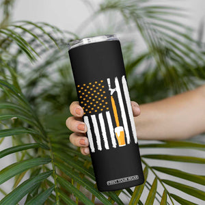 Craft Beer Skinny Tumbler Vintage I Do Crafts Home Brew American Flag TB10 Print Your Wear
