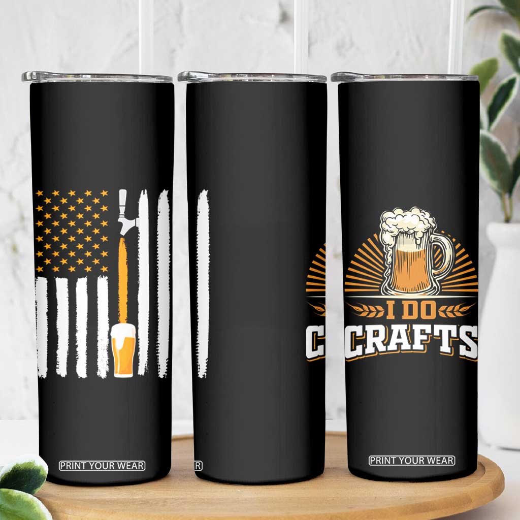 Craft Beer Skinny Tumbler Vintage I Do Crafts Home Brew American Flag TB10 Print Your Wear