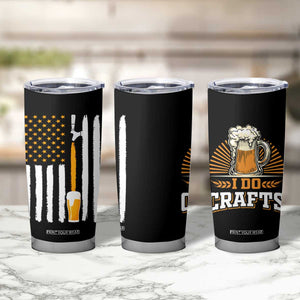 Craft Beer Tumbler Cup Vintage I Do Crafts Home Brew American Flag TB10 Print Your Wear
