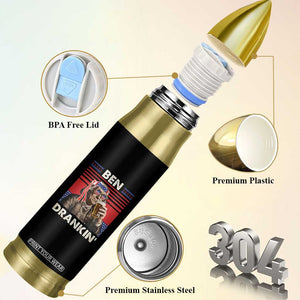 Funny 4th July Beer Lovers Bullet Tumbler Ben Drankin Drinking Patriotic TB10 Print Your Wear