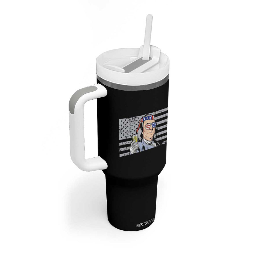 Funny Drinking Franklin' Tumbler With Handle I Only Drink Beer 3 Days A Week Humorous Drinker Lovers US Flag TB10 Print Your Wear