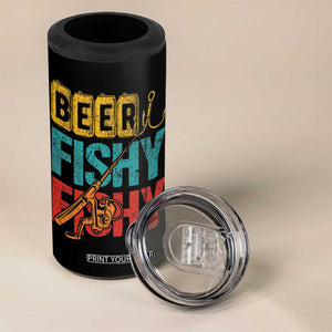 Fishing Gifts Fisherman 4 in 1 Can Cooler Tumbler Beer Fishy Fishy Dad Humor Fisherman TB10 Print Your Wear